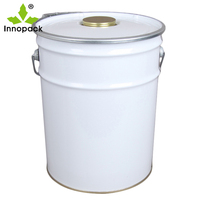 Tabouret de bar en métal imprimé sur mesure de 5 gallons, en étain, réglable en hauteur avec coussin en cuir
