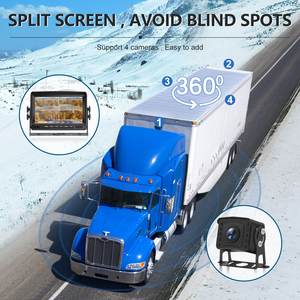 Camera Giám Sát Xe Hơi 4CH DVR Video IPS Màn Hình AHD <span class=keywords><strong>7</strong></span> Inch Cho Motorhome Camera Xe Dự Phòng Lùi DC 12-24V Chân Trời Xe Hơi - Product Image 2