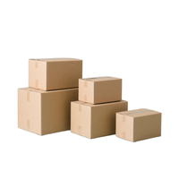 Fábrica de materiales reciclados ecológicos personalizados 50*40*40 cajas de envío plegables de cartón corrugado laminación brillante cuadrada