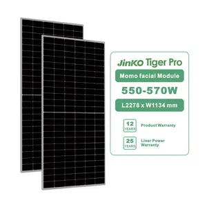 Promotion Fabrik preis Jinko Solar panel 550W 555W 560W 565W 570W P Typ Half Cut Cell Mono Jinko Solarpanels
