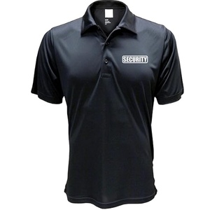 Tùy chỉnh ngắn tay áo an ninh polo Áo sơ mi với logo phản chiếu cả hai mặt trước và sau - Product Image 1