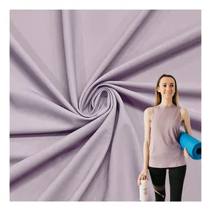 High Stretch Silky 160gsm Ready Goods 76 Nylon 24 Spandex Fabric for Clothing Lulu Yoga