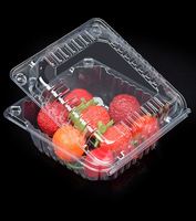 Spray plastique Transparent pour fraises, conteneur d'emballage de fruits, pièces, pour fruits