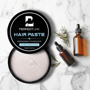 Etiqueta Privada personalizable para hombre pelo mate arcilla texturizante cera natural para el cabello pomada pasta estilizadora