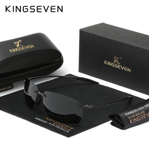 Gafas de Sol Rectangulares <span class=keywords><strong>KINGSEVEN</strong></span> TR90 UV 400, Ligeras, Sin Montura, Estilo Vintage, Unisex, Oculos Feminino para Hombre y Mujer, Modelo 7025 - Product Image 2