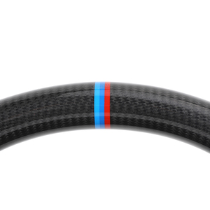 Volant en fibre de carbone en cuir semi-perforé blanc pour <span class=keywords><strong>BMW</strong></span> F10 F20 F30 M3 F80 M4 F82 M2 F87 M5 F90 M6 F06 F12 F13 E90 E92 - Product Image 6