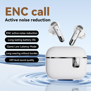 JL audifono หูฟังธุรกิจ TWS HIFI สเตอริโอไร้สายแบบ In-Ear LED ตัดเสียงรบกวน ENC <span class=keywords><strong>IPX6</strong></span>กันน้ำสำหรับ - Product Image 4