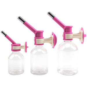 Distributeur d'eau pour animaux de compagnie en acier inoxydable avec buse à lécher, boule suspendue, distributeur d'eau automatique pour chat et chien - Product Image 1