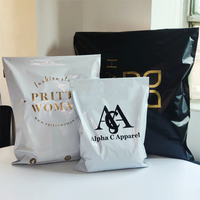 Sac de courrier personnalisé, enveloppes d'emballage, sac de courrier en Poly, grands sacs d'expédition en Polyester pour produits avec Logo imprimé en or