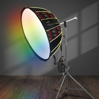 Nouveau NiceFoto DL80-1000A premier 100 watts au monde RGBWW Portable alimenté par batterie assez doux parapluie lumière pour la vidéographie