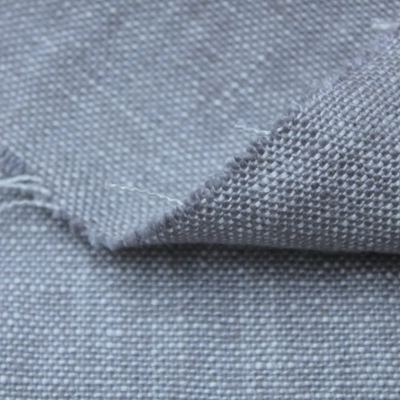 Tekstil Rumah Kualitas Tinggi 100% Kain Linen Murni Tekstil dan Kain Benang Pewarna Eropa Rami