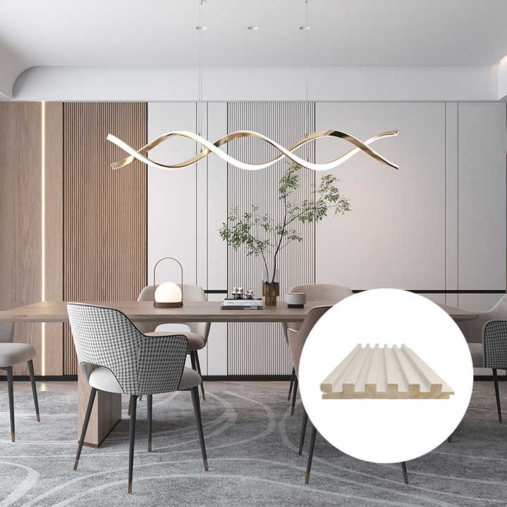 High Quality Wpc Fluted Wall Panel Modern Design Wooden Grain ...