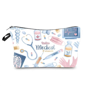 Trousse de Toilette Élégante avec Fermeture Éclair, Pochette Cosmétique Multifonctionnelle pour Infirmière, Trousse de Voyage pour Praticien - Product Image 2