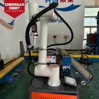Cobot de soudage collaboratif 6 axes sans clôture de sécurité, manipulateur de soudage à l'arc léger, station automatique pour tôles et cadres.