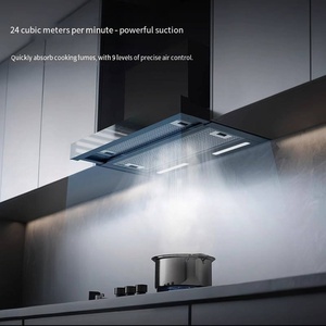 <span class=keywords><strong>Hotte</strong></span> de cuisine extractible en acier inoxydable argenté, haute puissance d'aspiration, à circulation interne, pour usage domestique - Product Image 4