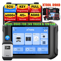 Máquina de Diagnóstico XTOOL D9HD, Escáner OBD2 de 12/24 Voltios, Herramientas de Diagnóstico para Automóviles y Camiones Pesados con Más de 45 Funciones de Reinicio
