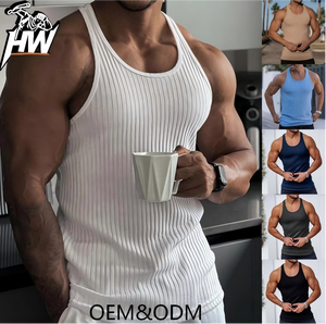 سترة رياضية كاجوال للرجال صيفية محبوكة نحيفة مقاومة للتكور 160 جرام مقاس كبير من القطن والسباندكس للتجارة الخارجية عبر الحدود - Product Image 2