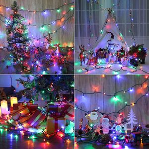 Guirnalda de Luces LED Multicolor Intermitentes de 5mm con Diseño de Estrellas para Navidad, Clasificación IP65 para Exteriores, Decoración Festiva - Product Image 6