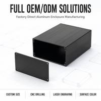 Boîtiers d'amplificateurs personnalisables en profilé d'aluminium extrudé, boîtier de contrôle, boîtier électronique pour PCB, enceinte en aluminium extrudé