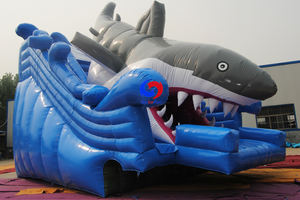 <span class=keywords><strong>Piscinas</strong></span> Comerciales Móviles Grandes Elevadas con Estructura Metálica y Toboganes Inflables <span class=keywords><strong>de</strong></span> Tiburón Gigante en Venta - Product Image 6