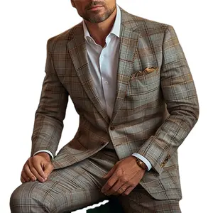 सज्जनो नए फैशन पुरुष उच्च गुणवत्ता वाले स्टाइलिश बिजनेस फॉर्मल सूट फैशन