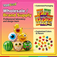 Bonbons gélifiés Burst Eyeball saveur pastèque, doux et moelleux, nouveauté, en vrac, OEM pour distributeur, Halloween YOLODUCK
