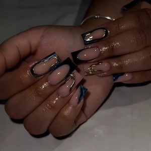 <span class=keywords><strong>Faux</strong></span> <span class=keywords><strong>ongles</strong></span> longs de style papillon, luxueux, chics et sophistiqués, prêts à porter. Vente en gros disponible. - Product Image 3