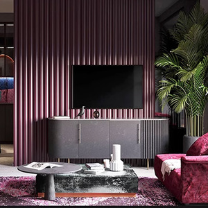 Moderno lusso grigio ovale <span class=keywords><strong>Tv</strong></span> Stand in legno <span class=keywords><strong>Tv</strong></span> 85 pollici Console Cabinet turchia Design <span class=keywords><strong>Tv</strong></span> unità da tavolo per soggiorno mobili - Product Image 5