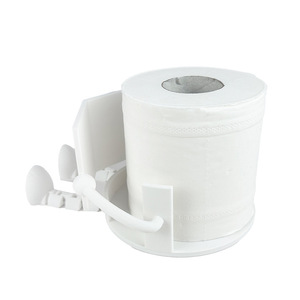 Porta carta igienica da parete in plastica da 12,5 cm, design moderno per uso in bagno - Product Image 3