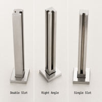 Main courante d'escalier en acier inoxydable 304 pour usage domestique - Accessoires modernes et minimalistes pour poteaux de garde-corps en verre