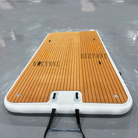 Ponton flottant Drop Stitch plateforme de loisirs gonflable avec échelle