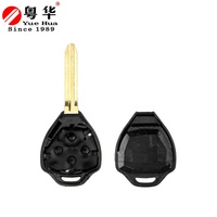 Coque de clé de voiture à distance 3 boutons FOB pour Toyota Camry RAV4 Yaris Prado Tarago Corolla REIZ Crown Avalon Venza