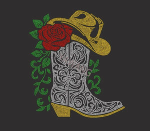 مخصص راعية البقر أحذية أجنحة الراين نقل بلينغ أحذية الإصلاح الساخنة Britches و Bandanas عزر حجر الراين نقل للملابس - Product Image 6