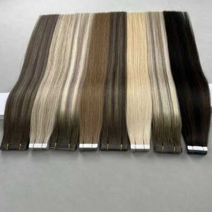 وصلات شعر طبيعية أوروبية مزدوجة السحب بتقنية الشريط اللاصق، وصلات شعر ريمي طبيعية - Product Image 2