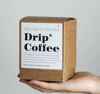 Boîtes à café de luxe en carton personnalisées en gros avec logo sur mesure, emballage en boîte en papier pour le café
