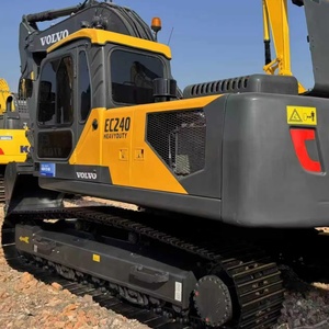Excavatrice sur chenilles Volvo EC240 d'occasion à faible consommation de carburant, 24 tonnes, équipement de construction lourd, à vendre en stock - Product Image 3