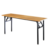 Table de conférence moderne à prix d'usine, avec structure métallique, modulaire, détachable et pliable, idéale pour la formation