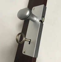 Manija de Puerta Metálica, Cerradura para Puerta Plegable, Accesorio para Puerta
