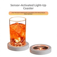 Posavasos LED con Base de Lámpara y Soporte para Botellas y Vasos, de ABS, para Bares y Fiestas en Clubes