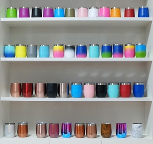 แก้วไวน์สแตนเลสติดผนัง2ชั้น,แก้วไวน์ขนาด12ออนซ์พร้อมฝาปิด - Product Image 6