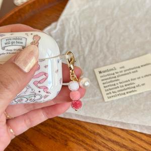 CHENXI Llaveros de Metal Personalizados Originales, Elegantes Llaveros Esmerilados con Caramelos, Colgantes de Perlas para Bolsos - Product Image 3