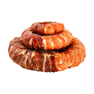 Golosinas para Perros: Donuts de Carne de Res, Pollo y Pato, Juguetes Masticables Pequeños y Medianos para el Cuidado Dental y la Dentición, 50g, 100g, 170g, de Cuero, para Interiores - Product Image 2