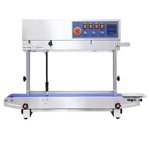 Continuous Automatic Vertical Band Sealer Food Packaging Pouch Bag Heat Sealing Machine