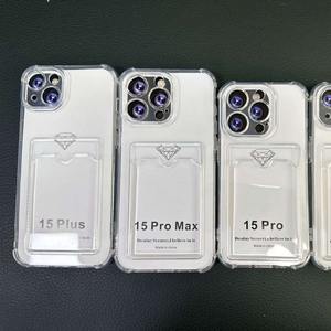 Прозрачный Футляр для карт, ТПУ чехол для <span class=keywords><strong>OPPO</strong></span> Reno 11F Realme C65 C63 C61 противоударный чехол для задней крышки кошелька - Product Image 1