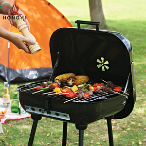 Parrilla de camping Hongyi de 18.5 pulgadas con tapa, barbacoa portátil para exteriores, multifuncional, antiadherente, para patio y picnic. - Product Image 1