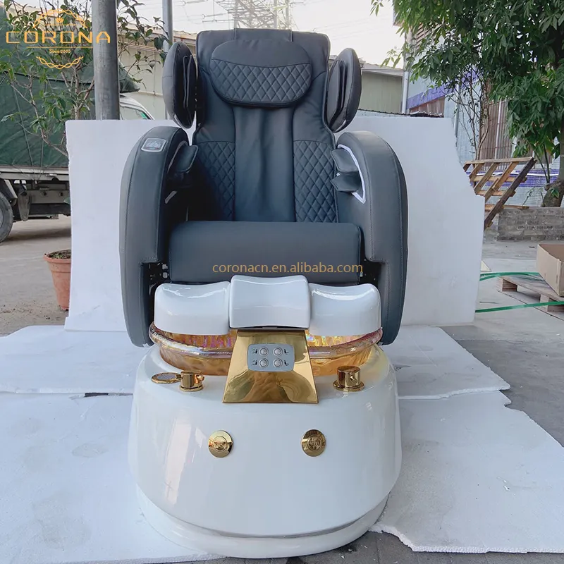 Mobilier moderne de salon de luxe spa électrique pour les pieds massage complet du corps manucure chaise de pédicure