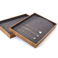 Plateau de présentation de bijoux, plateau de présentation pour pendentifs et colliers, plateau de rangement pour boucles d'oreilles et bagues, plateau de visualisation, accessoires de présentation