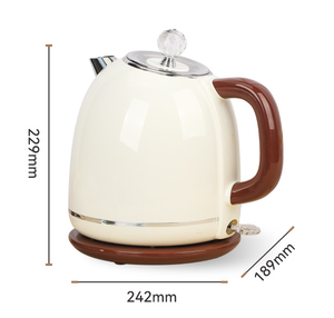 Nouvelle bouilloire électrique rétro à double couche anti-brûlure avec arrêt automatique, 1,8 L, appareil ménager, revêtement en acier inoxydable 304 - Product Image 2