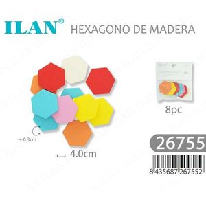 Ilan 4.0cm 8 pezzi Multicolore - Product Image 2