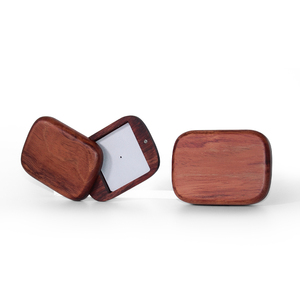 Boîtier compact en bois de rose massif, couleur naturelle foncée, écologique, pour parfum, poudre pressée ou blush - Product Image 3